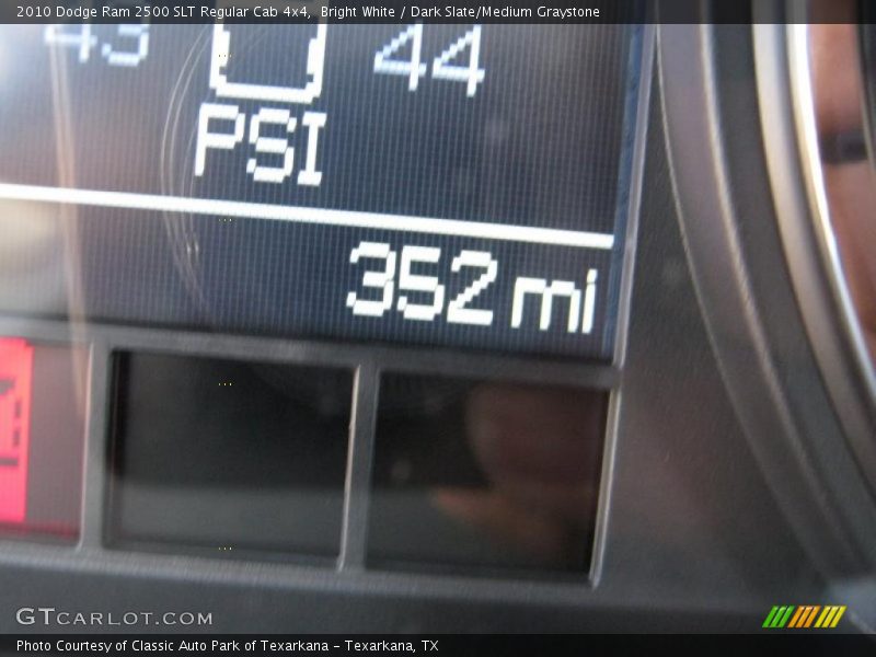 Bright White / Dark Slate/Medium Graystone 2010 Dodge Ram 2500 SLT Regular Cab 4x4