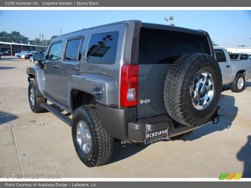 Graphite Metallic / Ebony Black 2008 Hummer H3