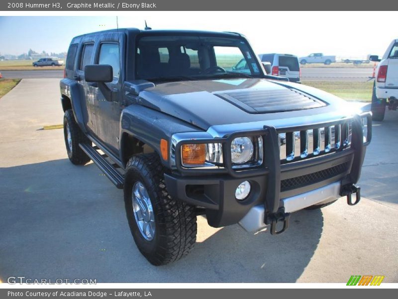 Graphite Metallic / Ebony Black 2008 Hummer H3