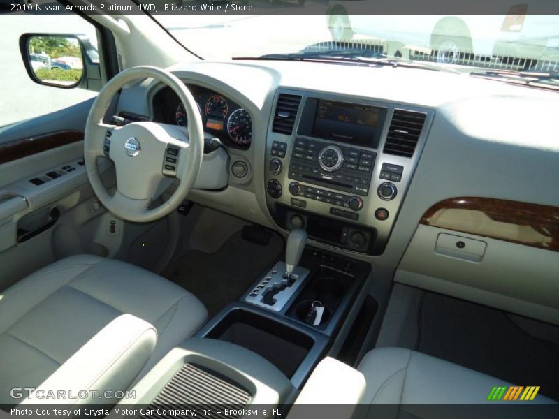  2010 Armada Platinum 4WD Stone Interior