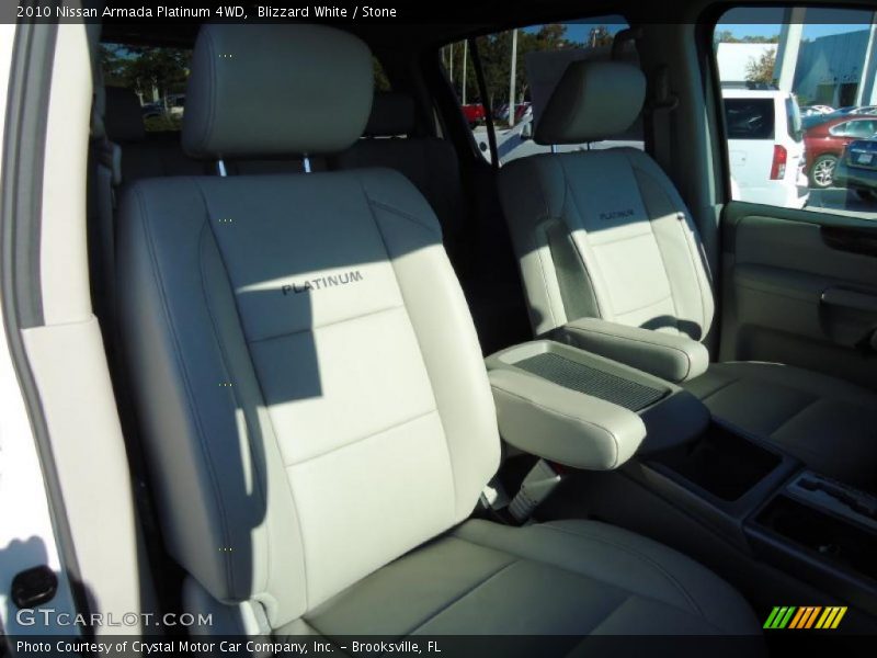 Blizzard White / Stone 2010 Nissan Armada Platinum 4WD