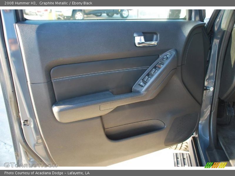 Graphite Metallic / Ebony Black 2008 Hummer H3