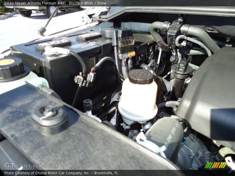 Blizzard White / Stone 2010 Nissan Armada Platinum 4WD