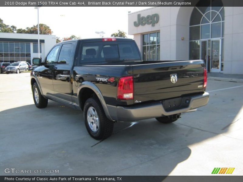 Brilliant Black Crystal Pearl / Dark Slate/Medium Graystone 2010 Dodge Ram 1500 TRX4 Crew Cab 4x4