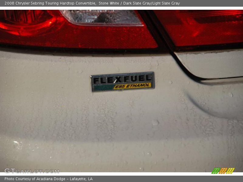 Stone White / Dark Slate Gray/Light Slate Gray 2008 Chrysler Sebring Touring Hardtop Convertible