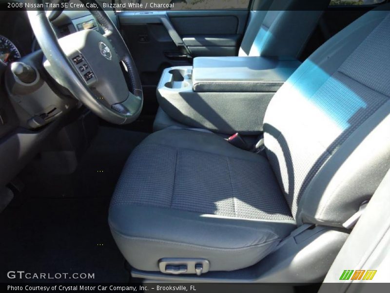 Blizzard White / Charcoal 2008 Nissan Titan SE Crew Cab
