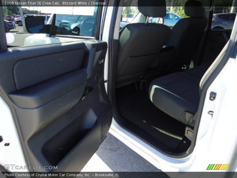 Blizzard White / Charcoal 2008 Nissan Titan SE Crew Cab