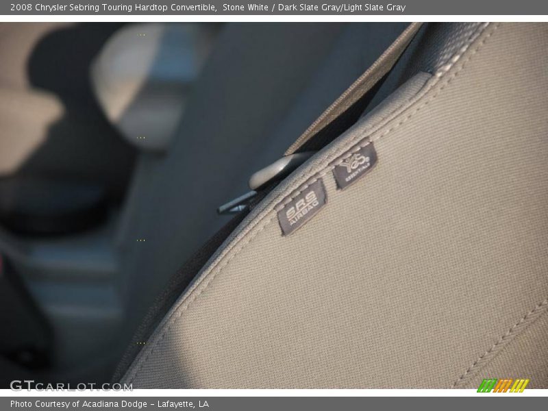 Stone White / Dark Slate Gray/Light Slate Gray 2008 Chrysler Sebring Touring Hardtop Convertible