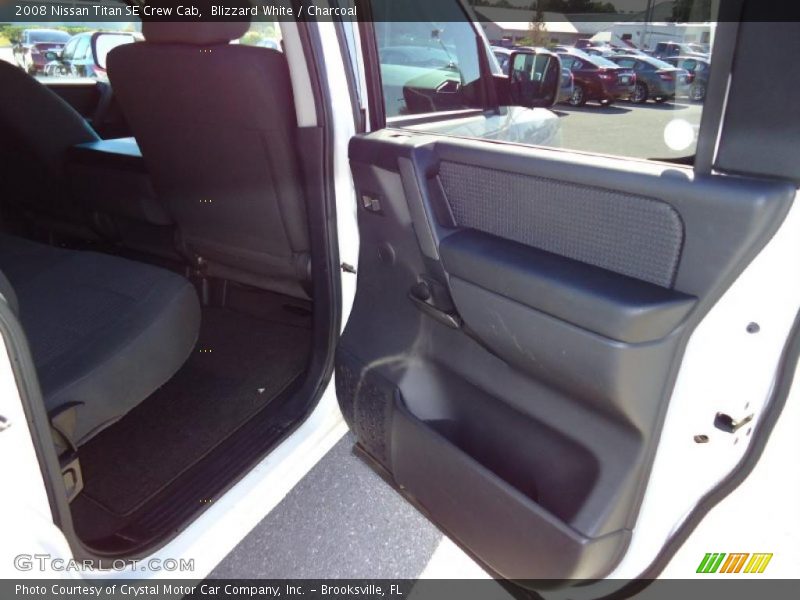 Blizzard White / Charcoal 2008 Nissan Titan SE Crew Cab