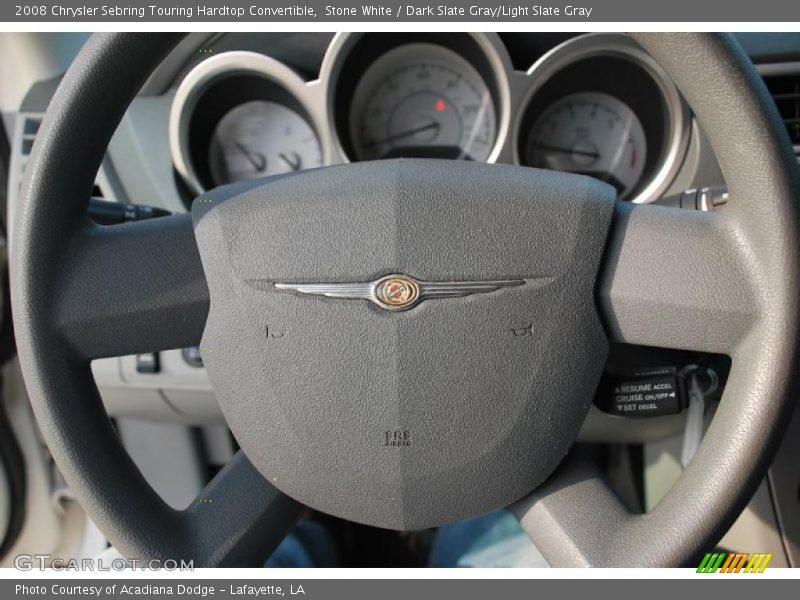Stone White / Dark Slate Gray/Light Slate Gray 2008 Chrysler Sebring Touring Hardtop Convertible