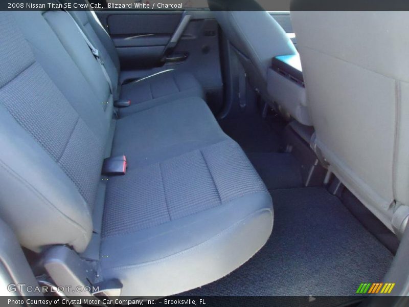Blizzard White / Charcoal 2008 Nissan Titan SE Crew Cab