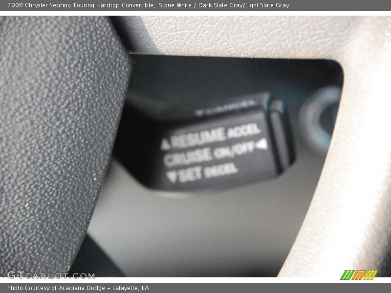 Stone White / Dark Slate Gray/Light Slate Gray 2008 Chrysler Sebring Touring Hardtop Convertible