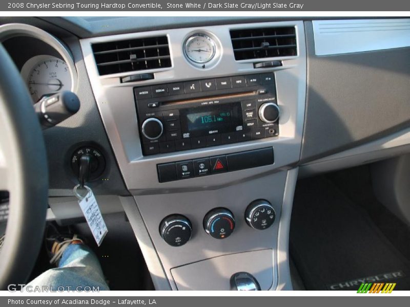 Stone White / Dark Slate Gray/Light Slate Gray 2008 Chrysler Sebring Touring Hardtop Convertible