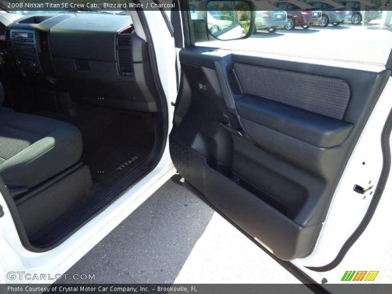 Blizzard White / Charcoal 2008 Nissan Titan SE Crew Cab