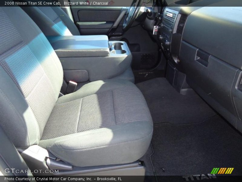 Blizzard White / Charcoal 2008 Nissan Titan SE Crew Cab