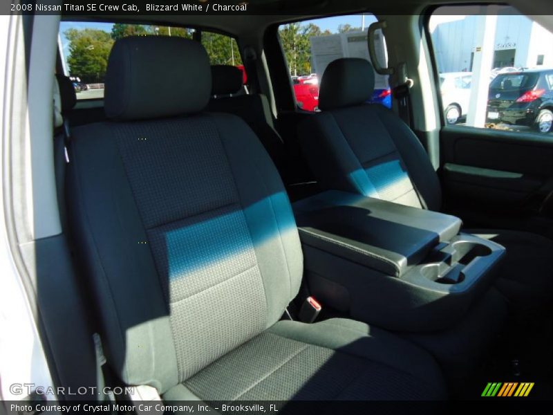 Blizzard White / Charcoal 2008 Nissan Titan SE Crew Cab