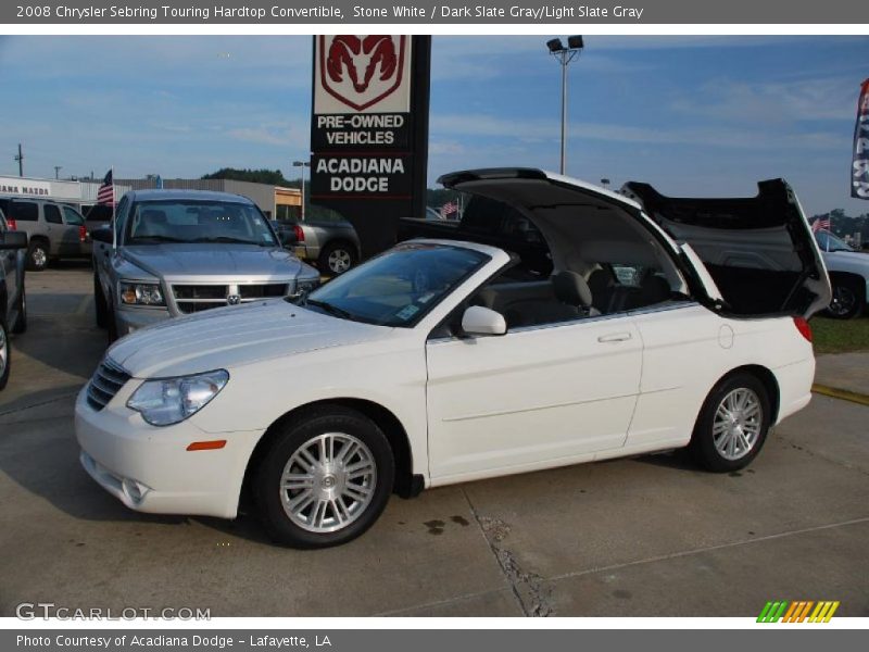 Stone White / Dark Slate Gray/Light Slate Gray 2008 Chrysler Sebring Touring Hardtop Convertible