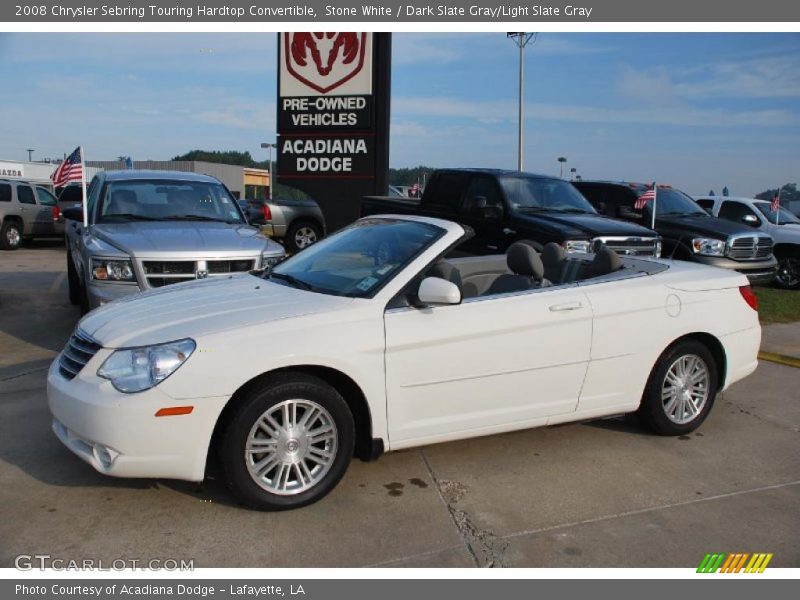 Stone White / Dark Slate Gray/Light Slate Gray 2008 Chrysler Sebring Touring Hardtop Convertible