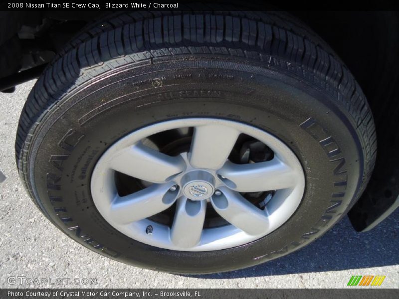 Blizzard White / Charcoal 2008 Nissan Titan SE Crew Cab