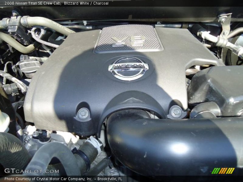 Blizzard White / Charcoal 2008 Nissan Titan SE Crew Cab