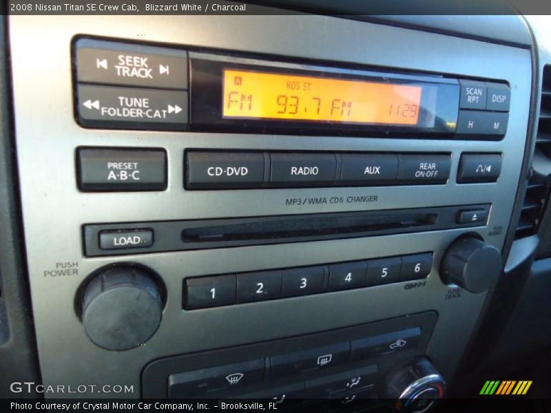 Blizzard White / Charcoal 2008 Nissan Titan SE Crew Cab