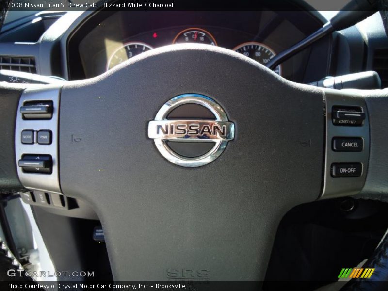 Blizzard White / Charcoal 2008 Nissan Titan SE Crew Cab