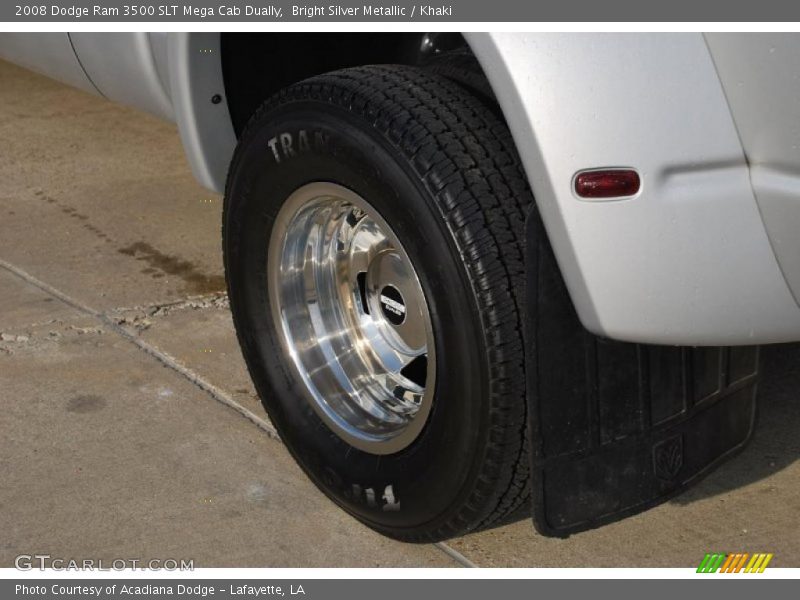 Bright Silver Metallic / Khaki 2008 Dodge Ram 3500 SLT Mega Cab Dually