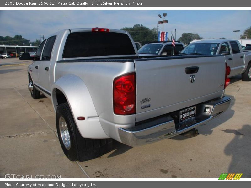 Bright Silver Metallic / Khaki 2008 Dodge Ram 3500 SLT Mega Cab Dually