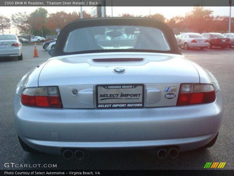 Titanium Silver Metallic / Black 2000 BMW M Roadster
