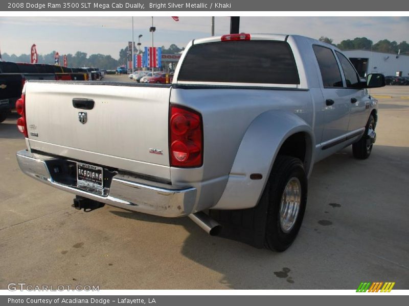 Bright Silver Metallic / Khaki 2008 Dodge Ram 3500 SLT Mega Cab Dually