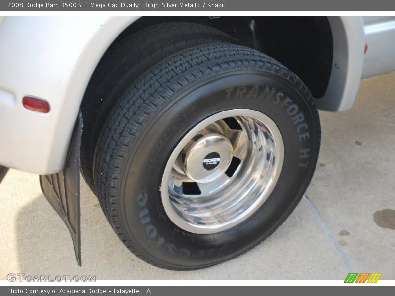 Bright Silver Metallic / Khaki 2008 Dodge Ram 3500 SLT Mega Cab Dually