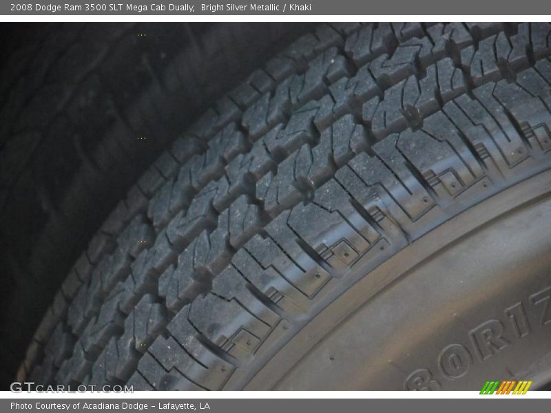 Bright Silver Metallic / Khaki 2008 Dodge Ram 3500 SLT Mega Cab Dually