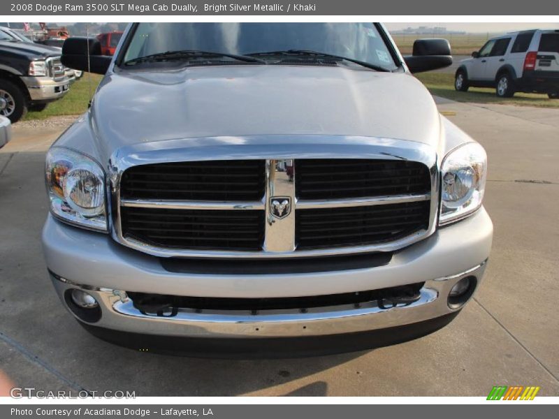 Bright Silver Metallic / Khaki 2008 Dodge Ram 3500 SLT Mega Cab Dually