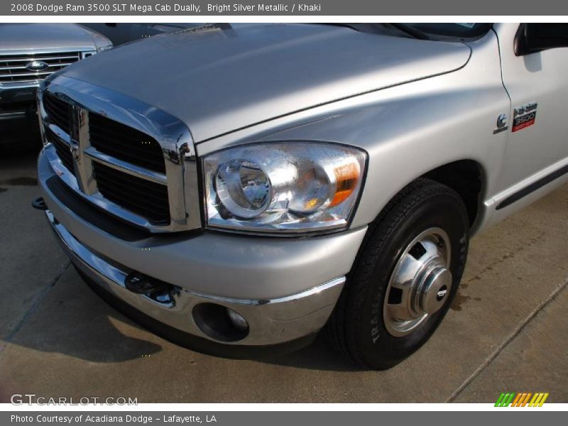 Bright Silver Metallic / Khaki 2008 Dodge Ram 3500 SLT Mega Cab Dually