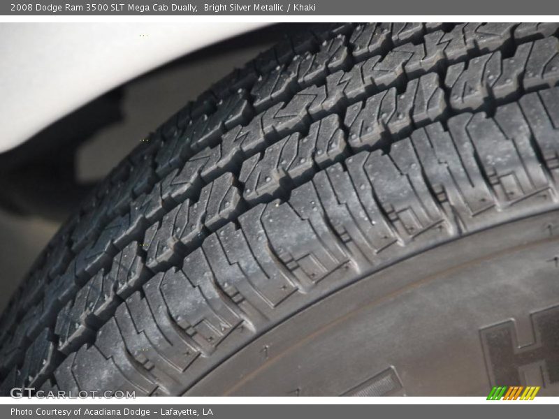 Bright Silver Metallic / Khaki 2008 Dodge Ram 3500 SLT Mega Cab Dually