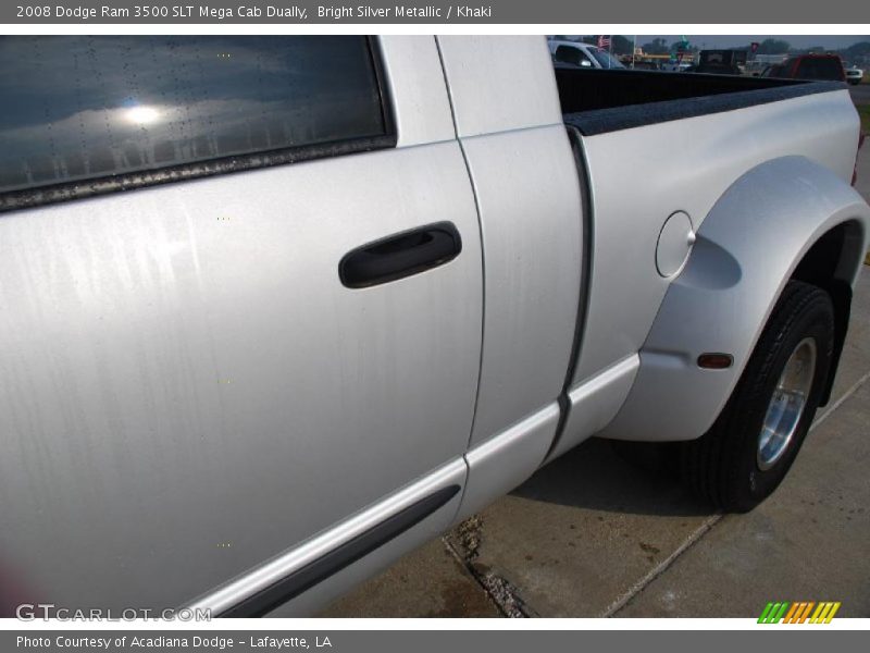 Bright Silver Metallic / Khaki 2008 Dodge Ram 3500 SLT Mega Cab Dually