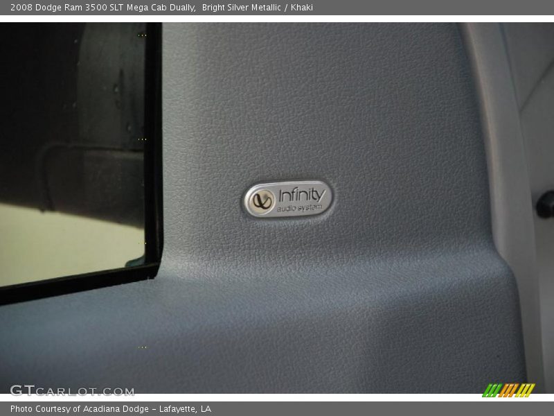Bright Silver Metallic / Khaki 2008 Dodge Ram 3500 SLT Mega Cab Dually
