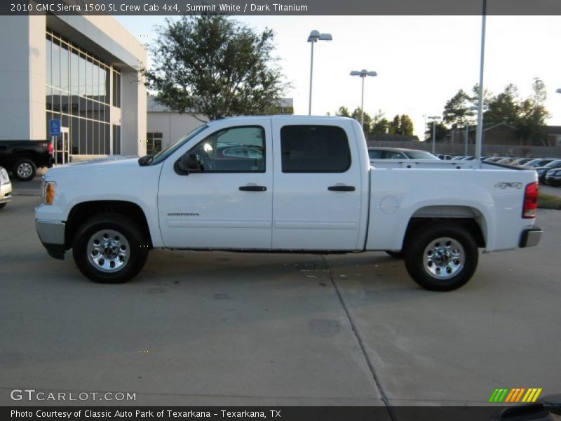 Summit White / Dark Titanium 2010 GMC Sierra 1500 SL Crew Cab 4x4