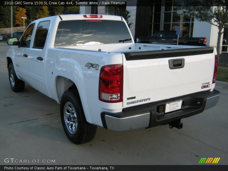 Summit White / Dark Titanium 2010 GMC Sierra 1500 SL Crew Cab 4x4