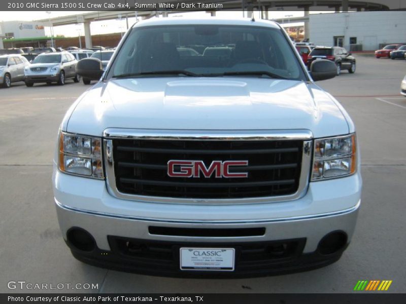 Summit White / Dark Titanium 2010 GMC Sierra 1500 SL Crew Cab 4x4