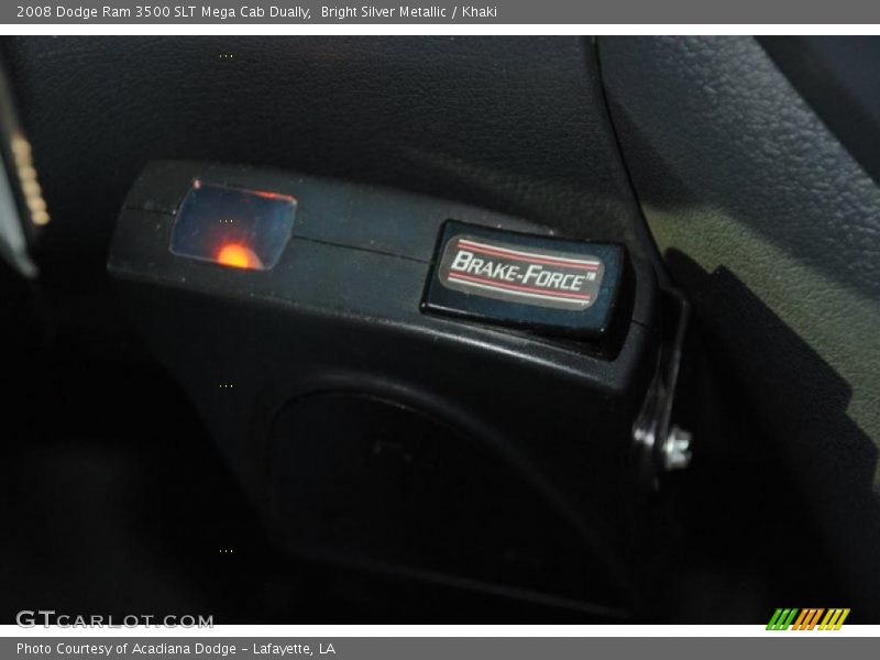 Bright Silver Metallic / Khaki 2008 Dodge Ram 3500 SLT Mega Cab Dually