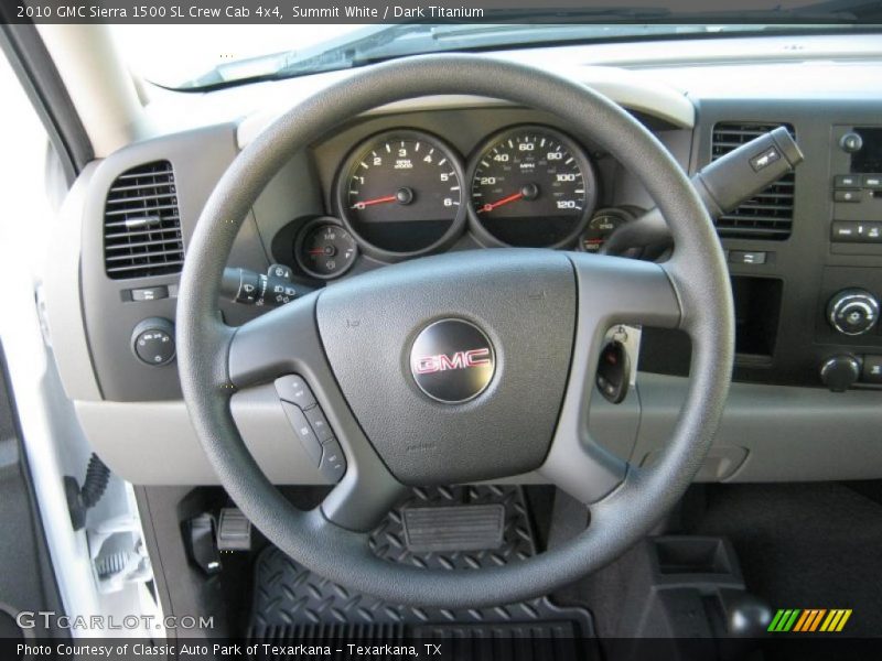 Summit White / Dark Titanium 2010 GMC Sierra 1500 SL Crew Cab 4x4
