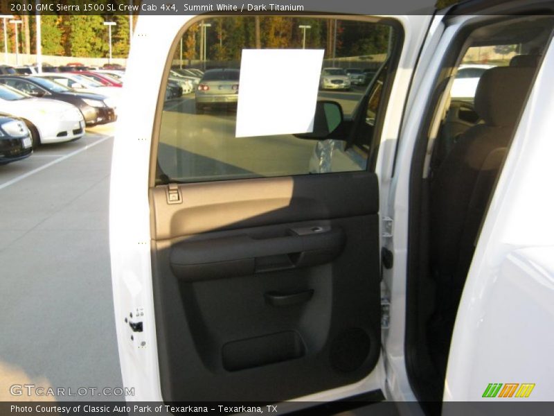 Summit White / Dark Titanium 2010 GMC Sierra 1500 SL Crew Cab 4x4