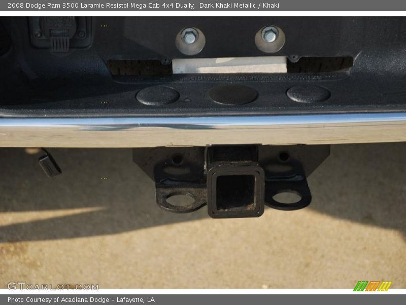 Dark Khaki Metallic / Khaki 2008 Dodge Ram 3500 Laramie Resistol Mega Cab 4x4 Dually