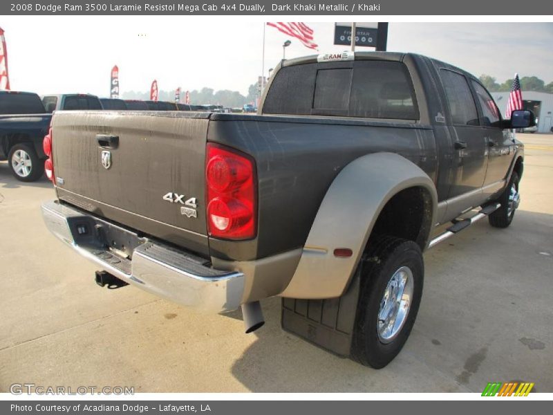  2008 Ram 3500 Laramie Resistol Mega Cab 4x4 Dually Dark Khaki Metallic