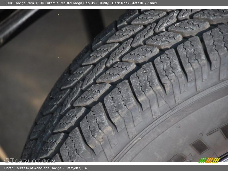 Dark Khaki Metallic / Khaki 2008 Dodge Ram 3500 Laramie Resistol Mega Cab 4x4 Dually