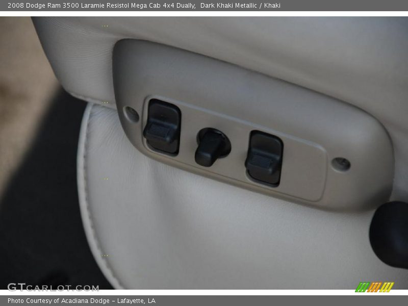 Dark Khaki Metallic / Khaki 2008 Dodge Ram 3500 Laramie Resistol Mega Cab 4x4 Dually