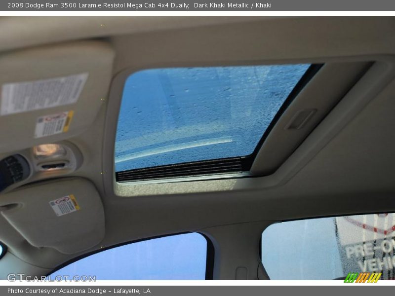 Sunroof of 2008 Ram 3500 Laramie Resistol Mega Cab 4x4 Dually