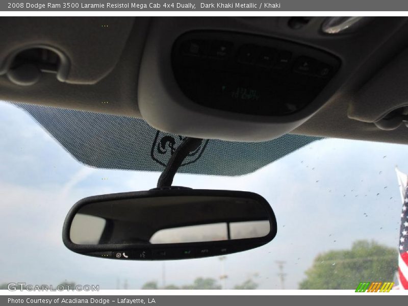 Dark Khaki Metallic / Khaki 2008 Dodge Ram 3500 Laramie Resistol Mega Cab 4x4 Dually