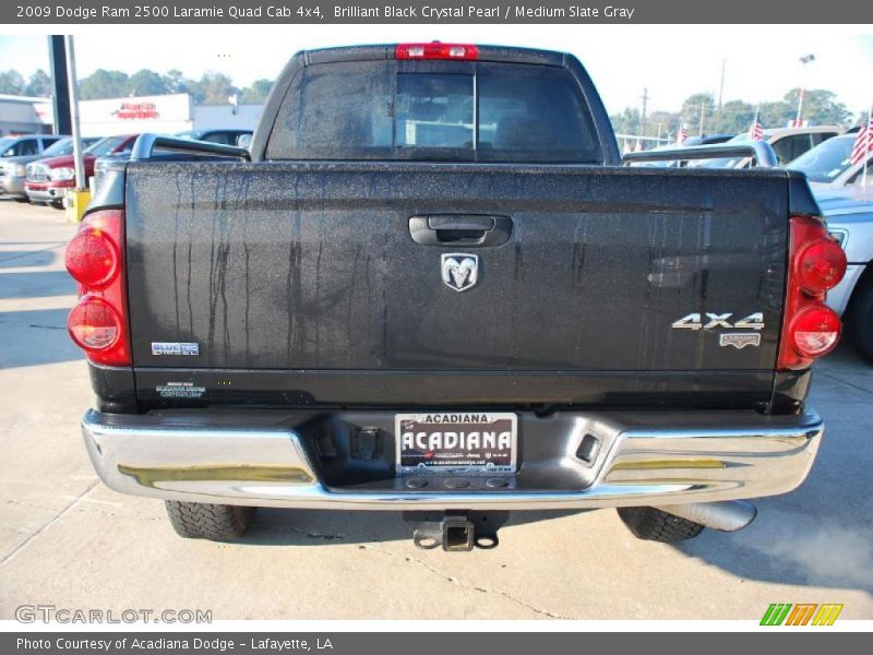 2009 Ram 2500 Laramie Quad Cab 4x4 Brilliant Black Crystal Pearl